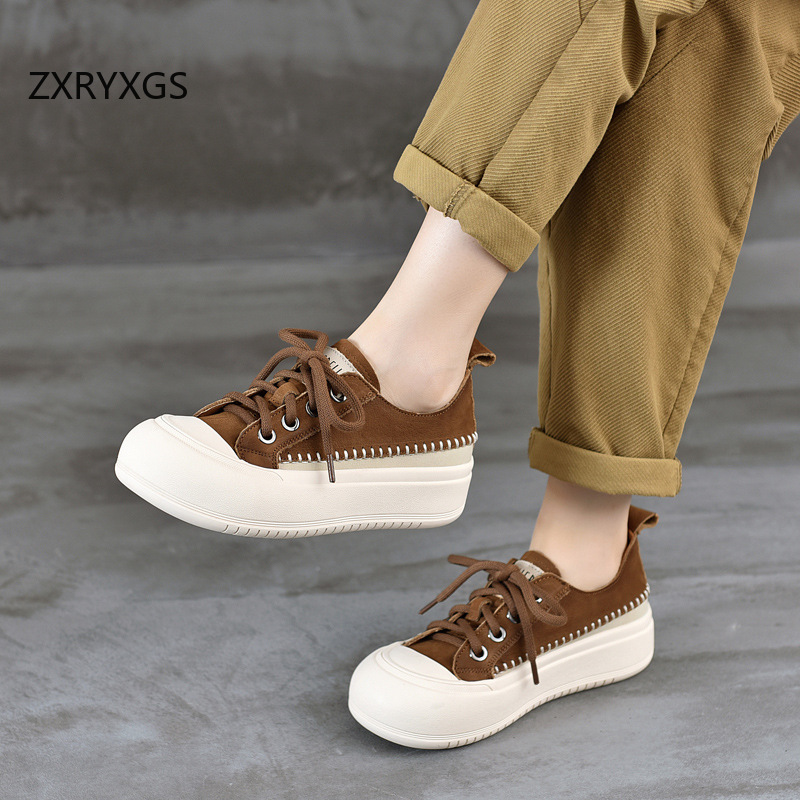 ZXRYXGS New Lace-up Premium Co - Women Shoes Size 4 In Cm reseña y precio