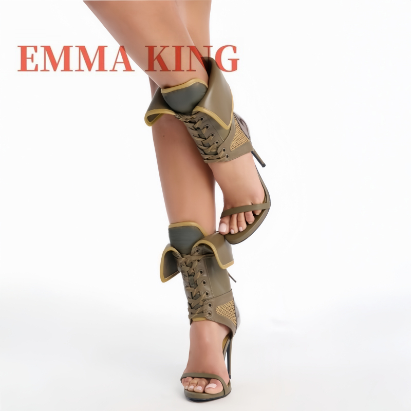 Green Fold Over Ankle High San - Women Shoes Boots reseña y precio