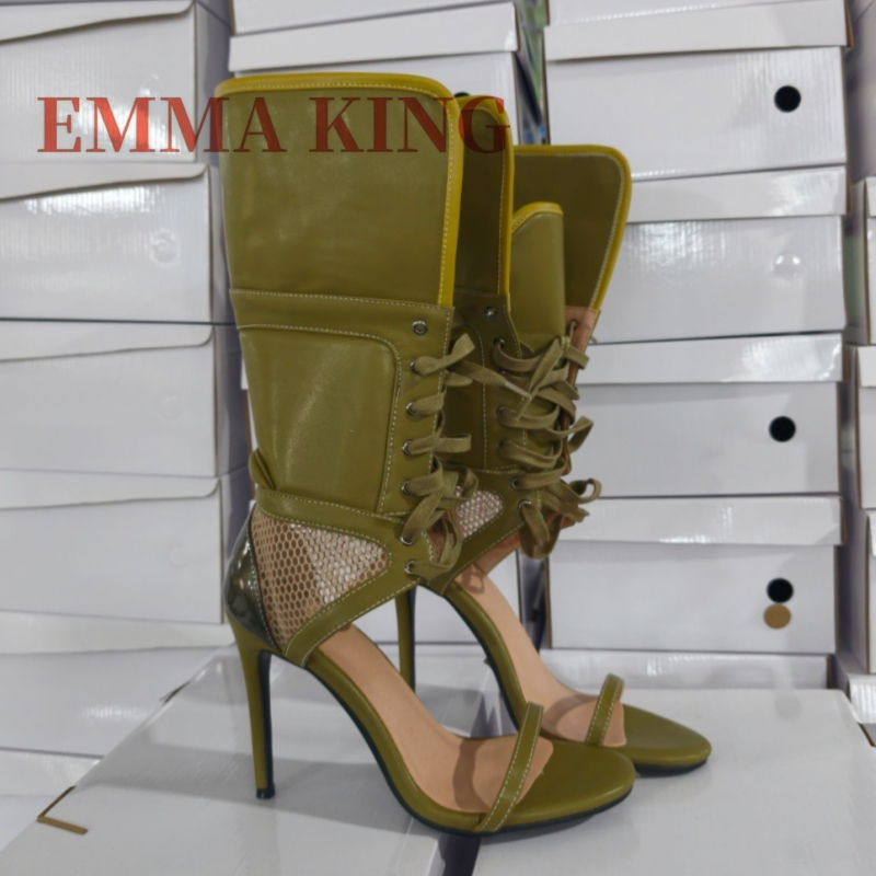Green Fold Over Ankle High San - Women Shoes Boots reseña y precio