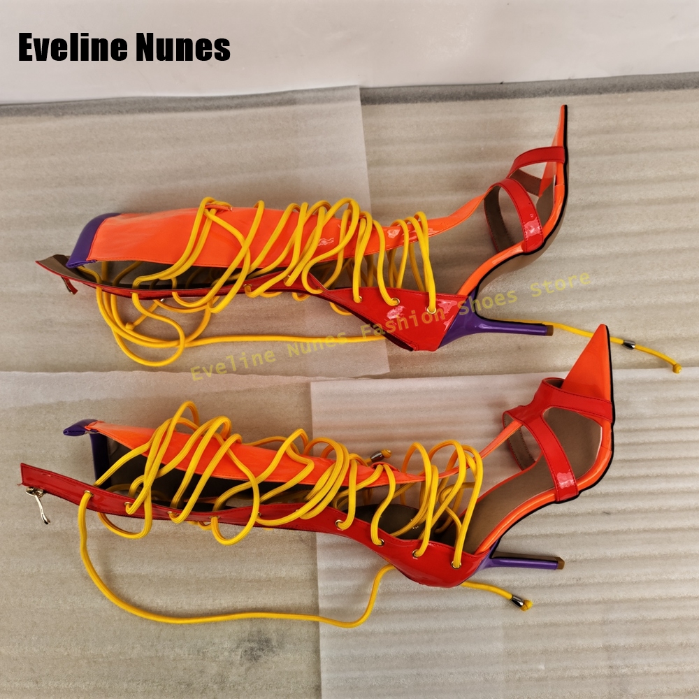 Cross Tied Multi Color Spicy G - Women Shoes Boots reseña y precio