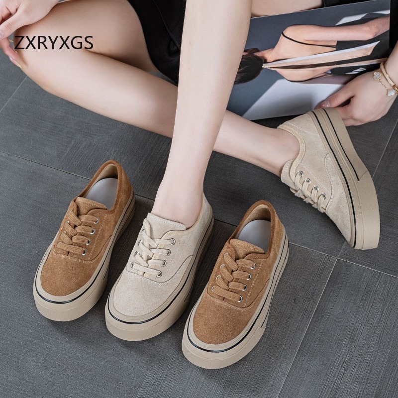 ZXRYXGS New Autumn Lace-up Fro - Women Shoes Size 4 In Cm reseña y precio