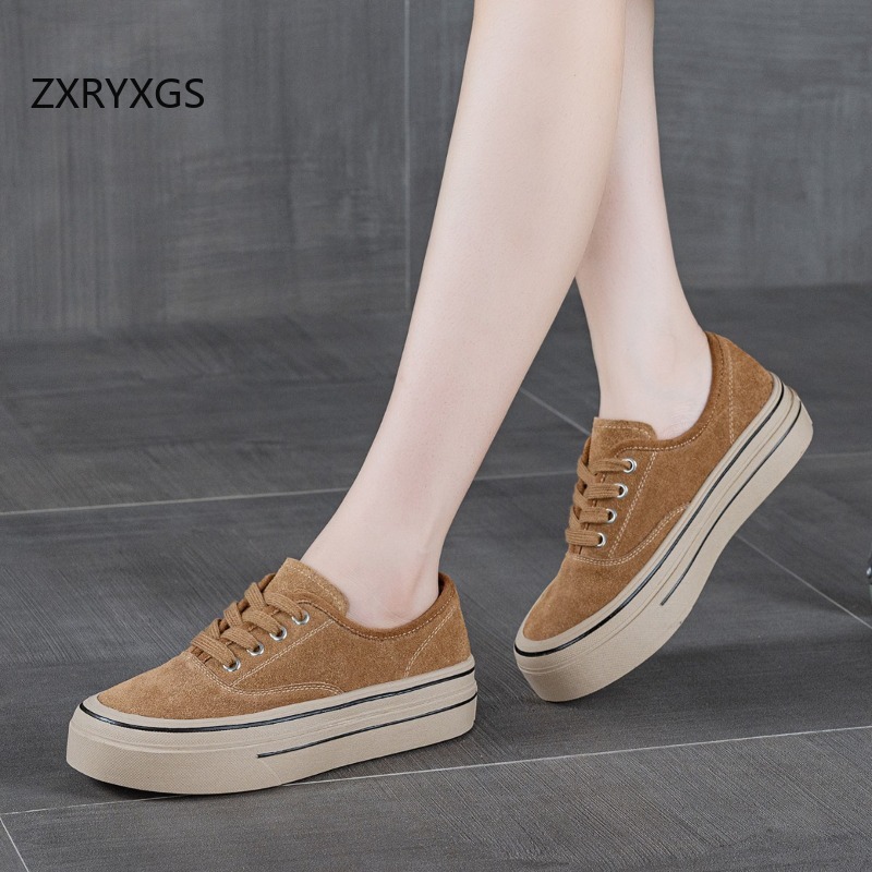 ZXRYXGS New Autumn Lace-up Fro - Women Shoes Size 4 In Cm reseña y precio