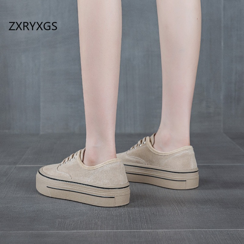 ZXRYXGS New Autumn Lace-up Fro - Women Shoes Size 4 In Cm reseña y precio