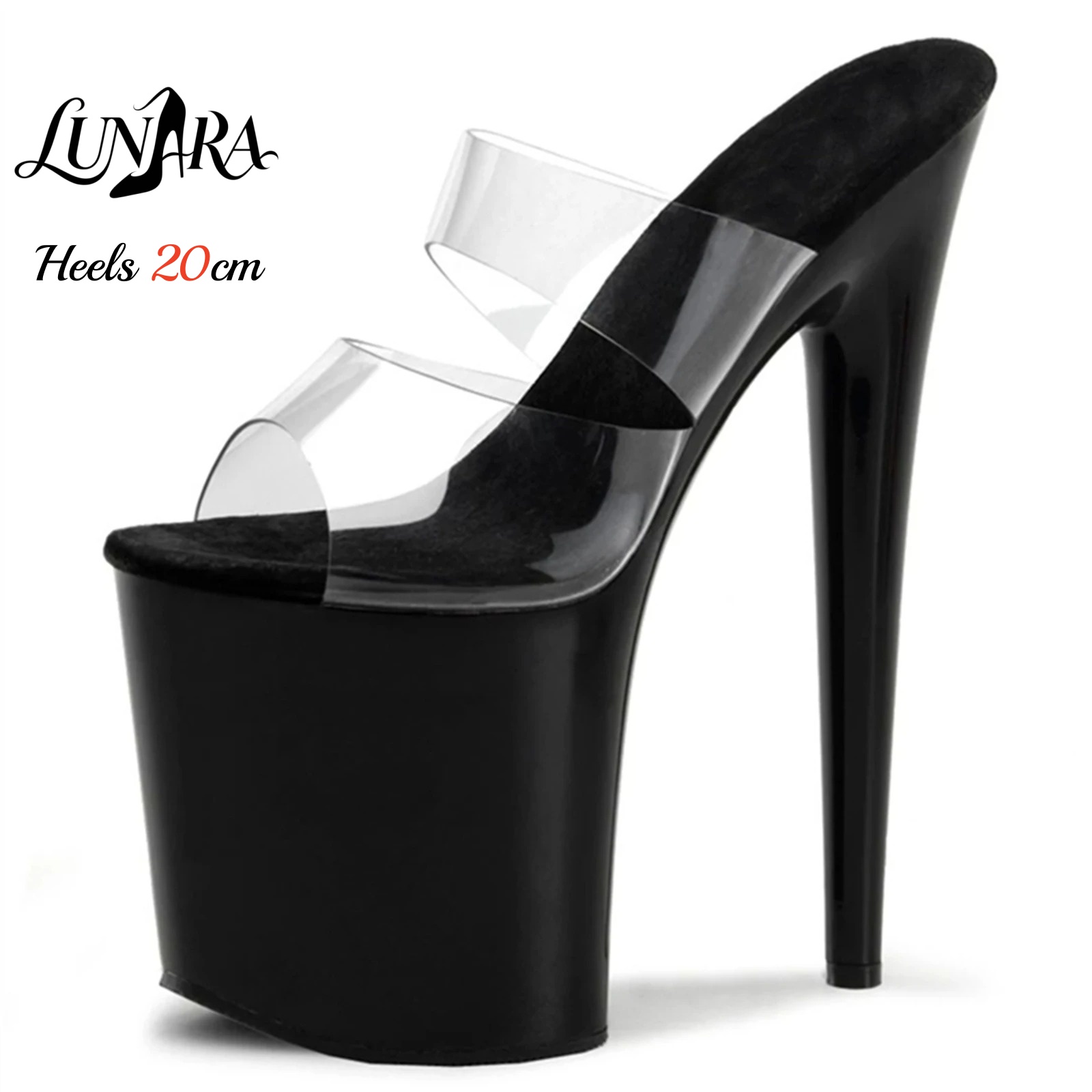 20cm Clear PVC Strappy Ultra H - Strappy Heeled Sandals reseña y precio