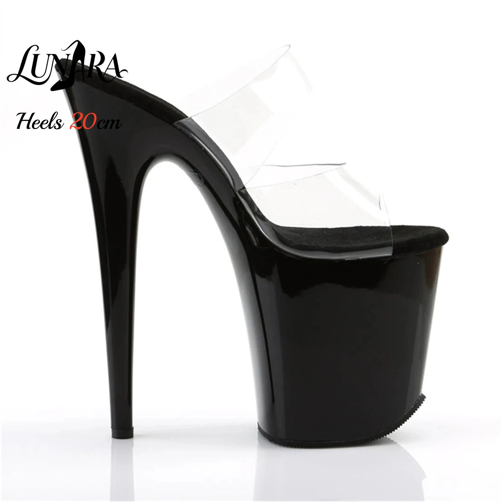 20cm Clear PVC Strappy Ultra H - Strappy Heeled Sandals reseña y precio