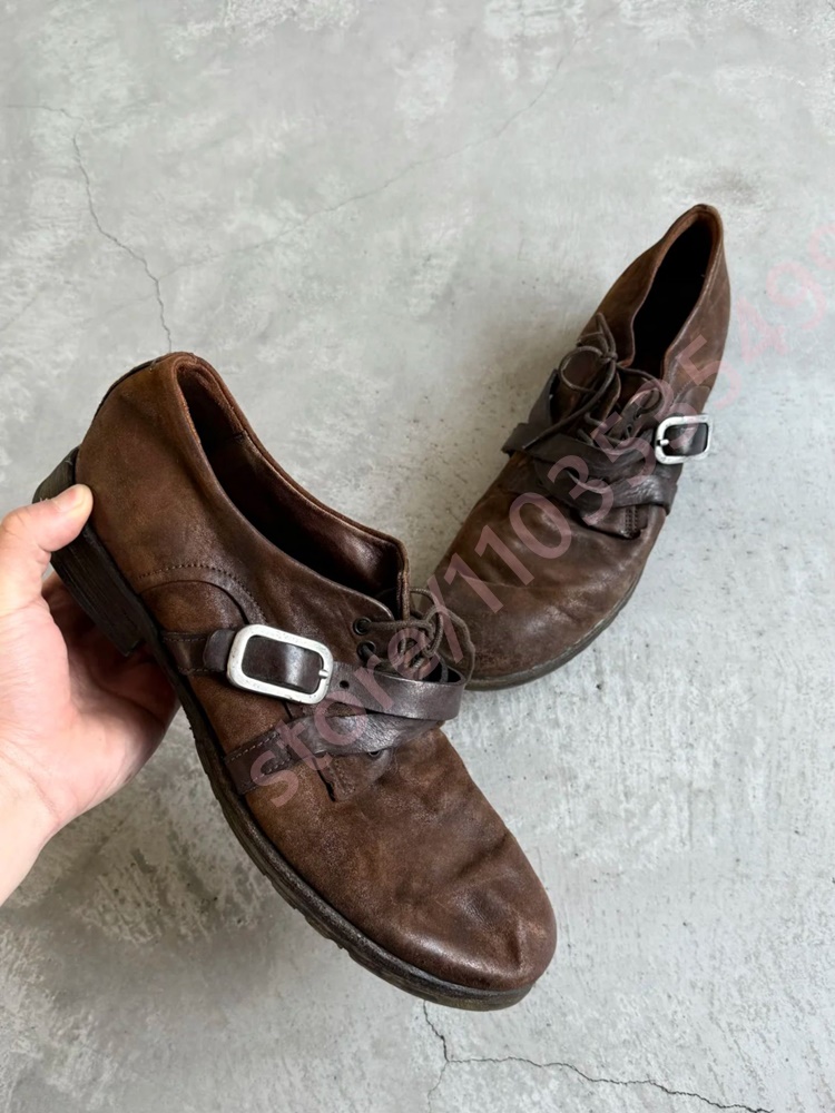 2026 Retro Distressed Brown Le - Women'S Shoes To Men'S reseña y precio