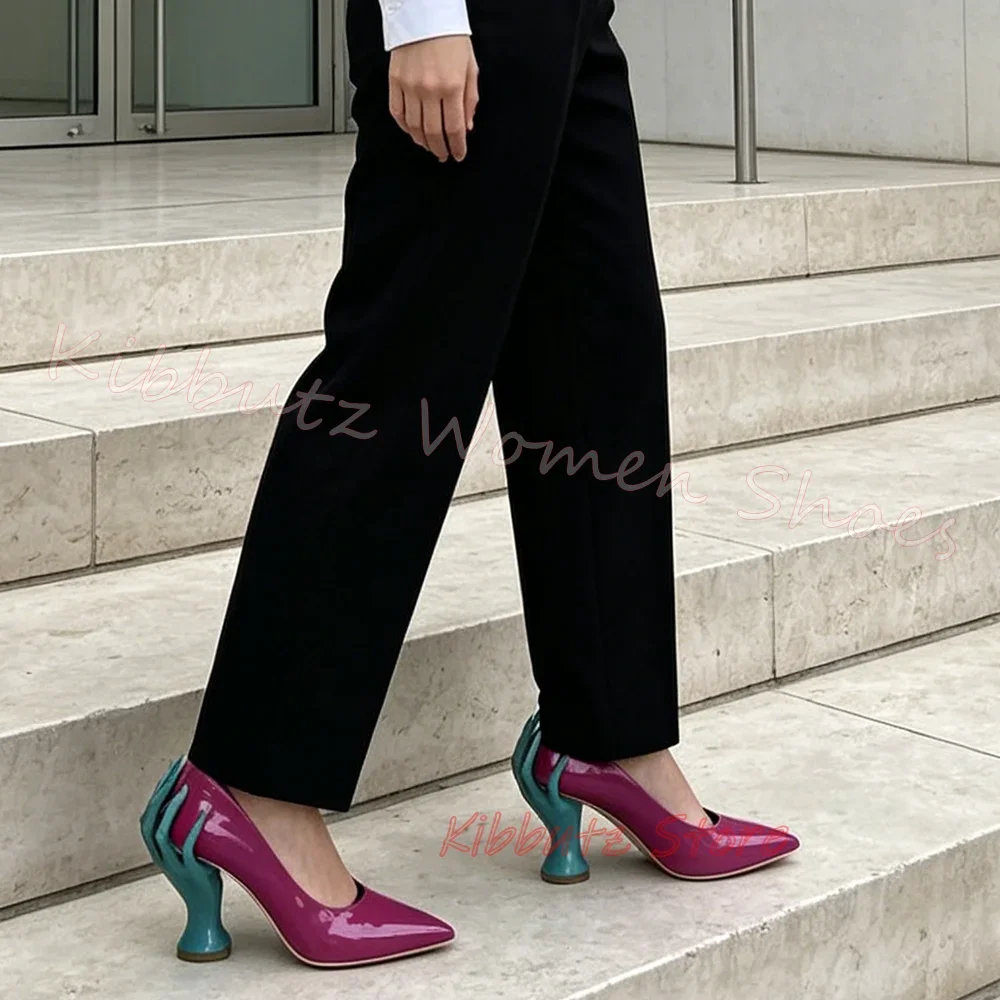 Hand Shape Heel Pumps Pointed  - Women'S Shoes Hands Free reseña y precio