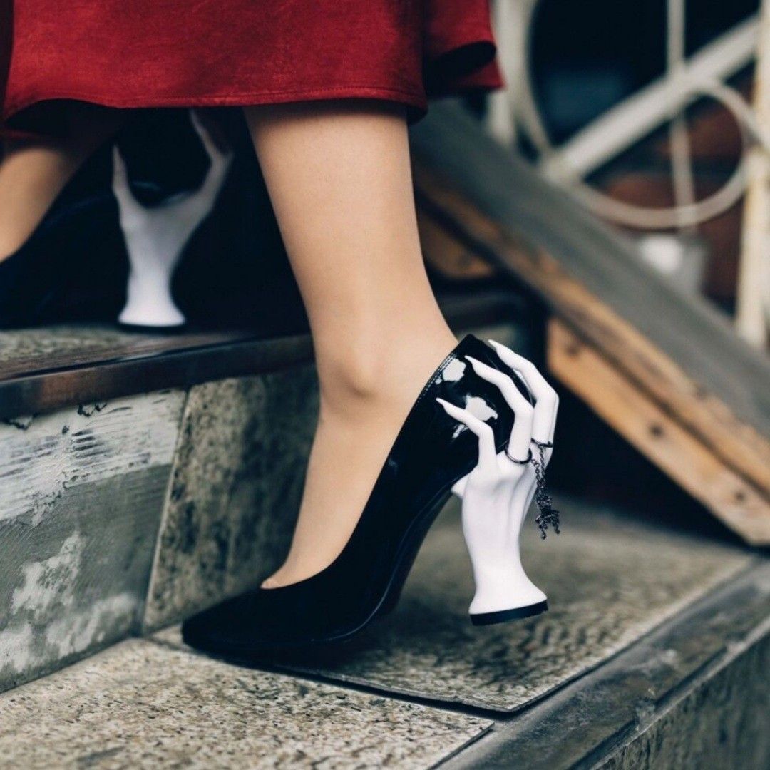 Punk Style Pointed Toe Hallowe - Women'S Shoes Hands Free reseña y precio