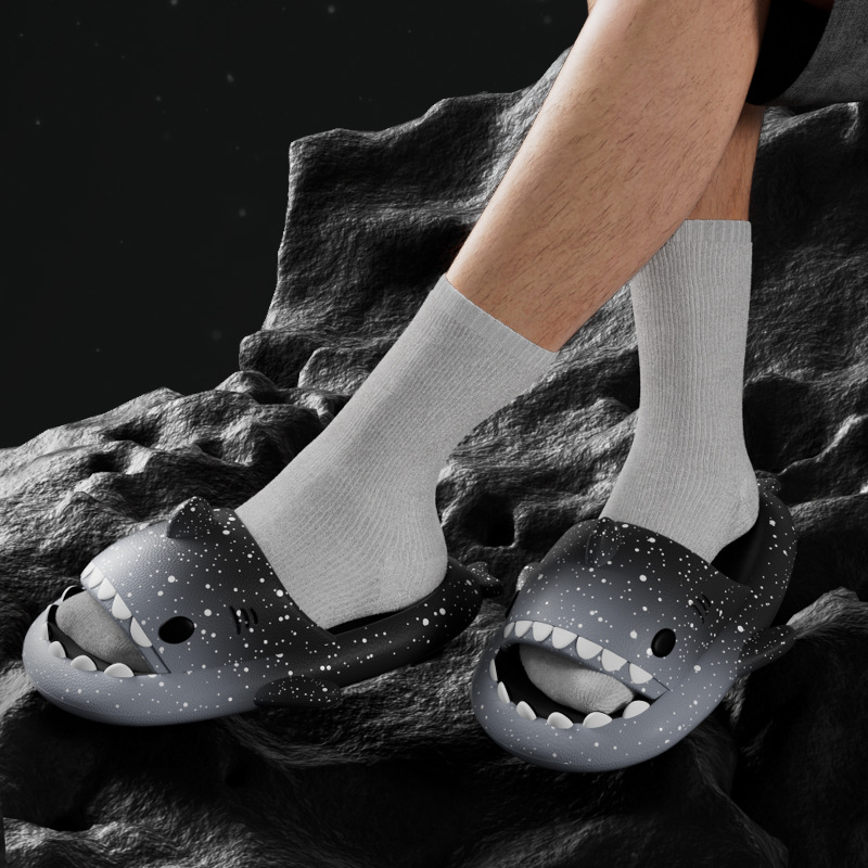 Cute Cartoon Shark Slippers Fo - Women'S Shoes To Men'S reseña y precio