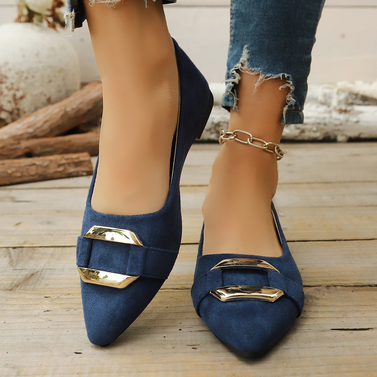 Spring and Autumn Elegant Poin - Women Shoes Casual reseña y precio