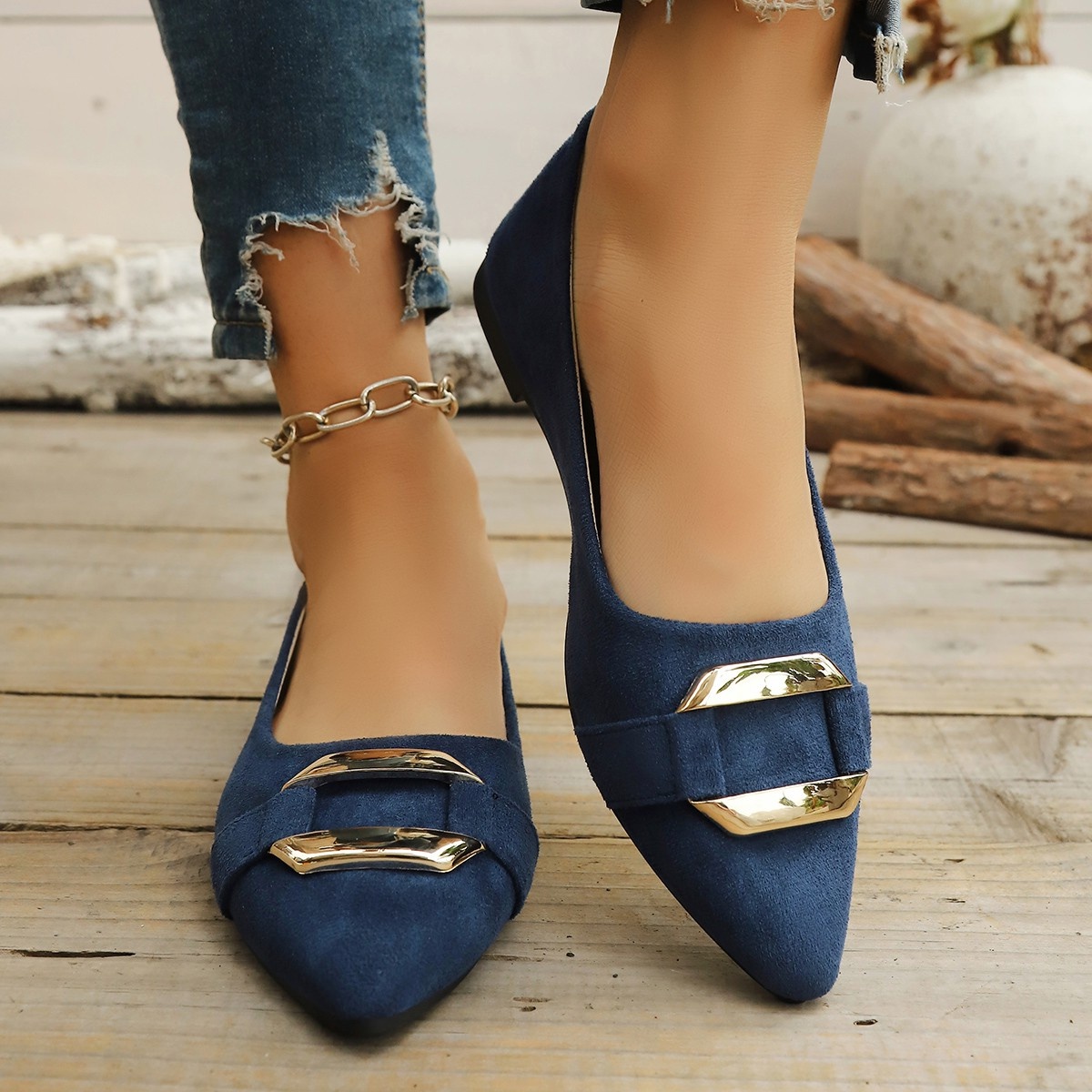 Spring and Autumn Elegant Poin - Women Shoes Casual reseña y precio