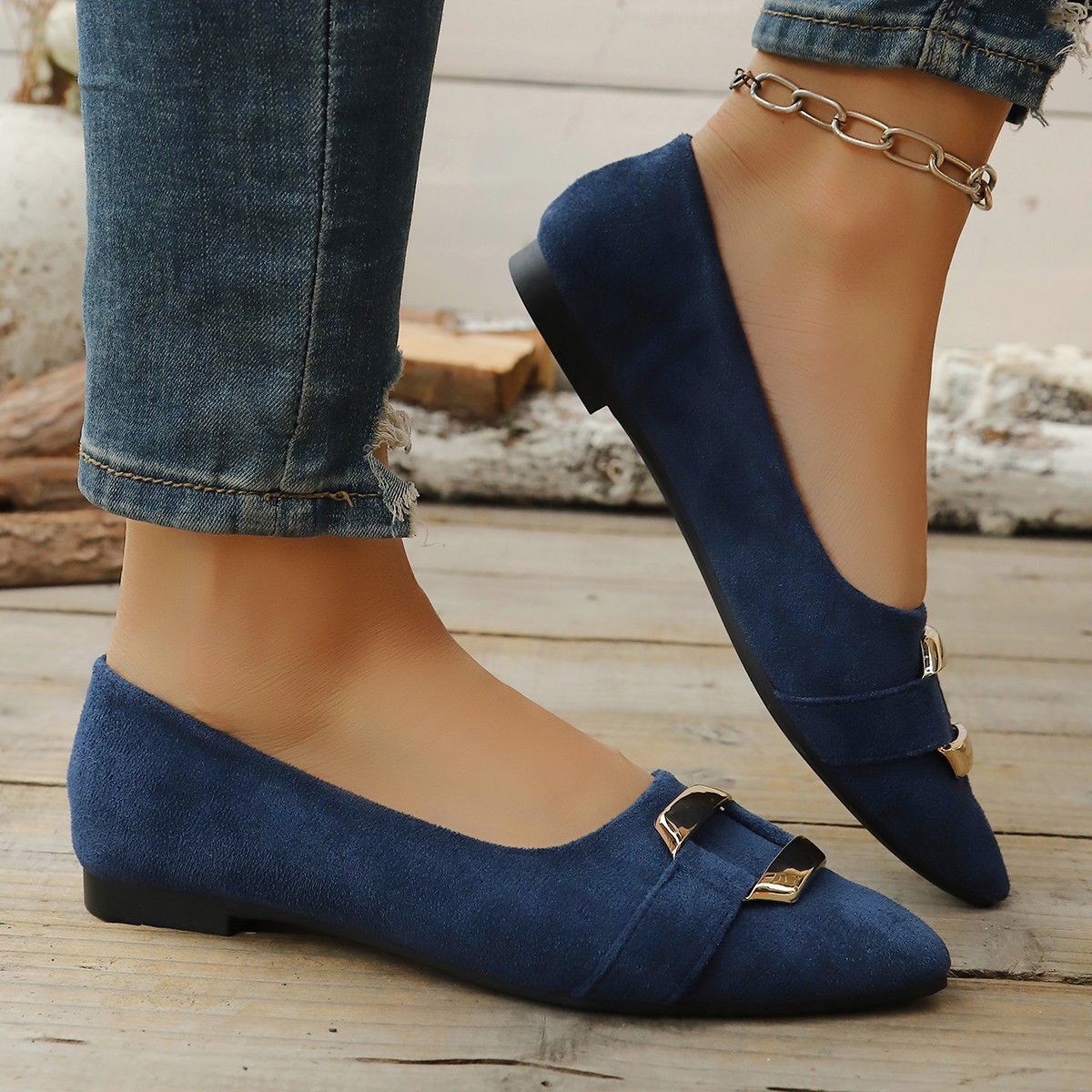 Spring and Autumn Elegant Poin - Women Shoes Casual reseña y precio