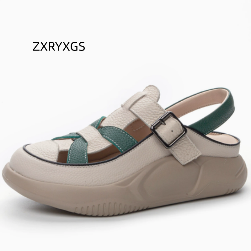 ZXRYXGS Premium Cowhide Women  - Women Shoes Size 4 In Cm reseña y precio