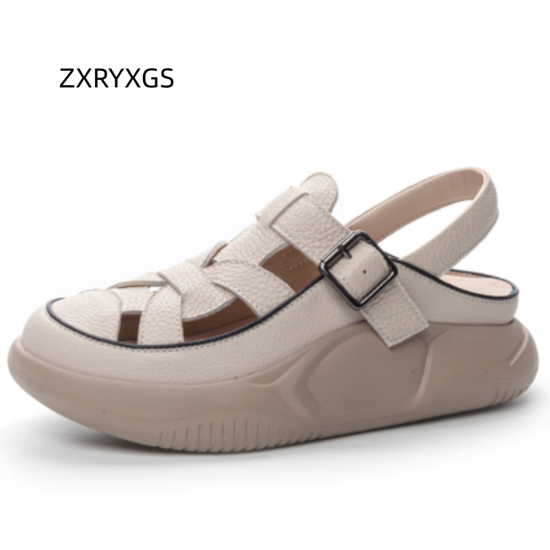ZXRYXGS Premium Cowhide Women  - Women Shoes Size 4 In Cm reseña y precio