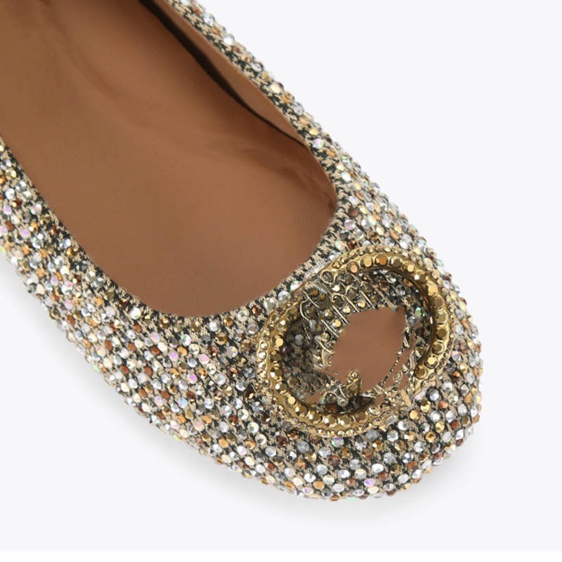 Luxury Full-diamond Shallow-cu - Pointed Toe Flat reseña y precio