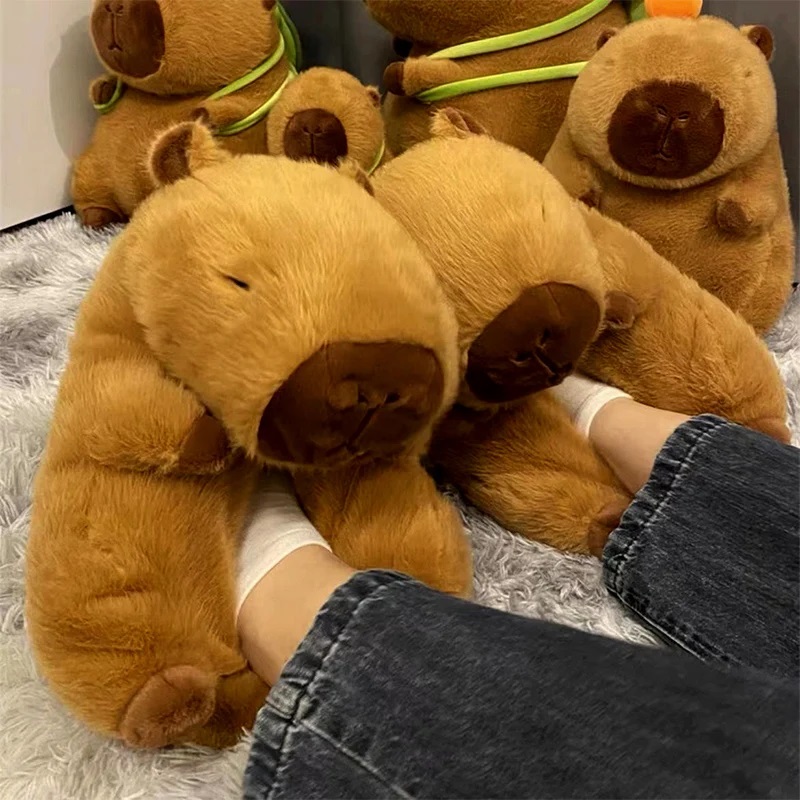 Novelty capybara slippers unis - Women Shoes Winter reseña y precio