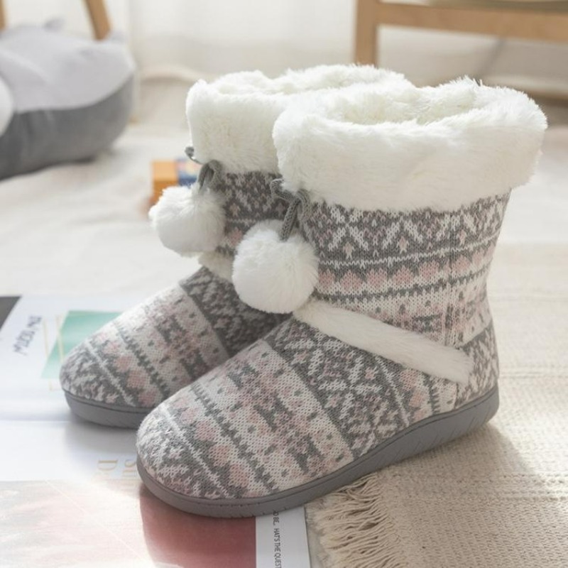 Plush Slippers Boots for Women - Women Shoes Winter reseña y precio