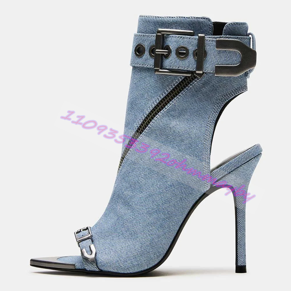 Summer Blue Denim Pointed-Toe  - Pointed Toe Flat reseña y precio