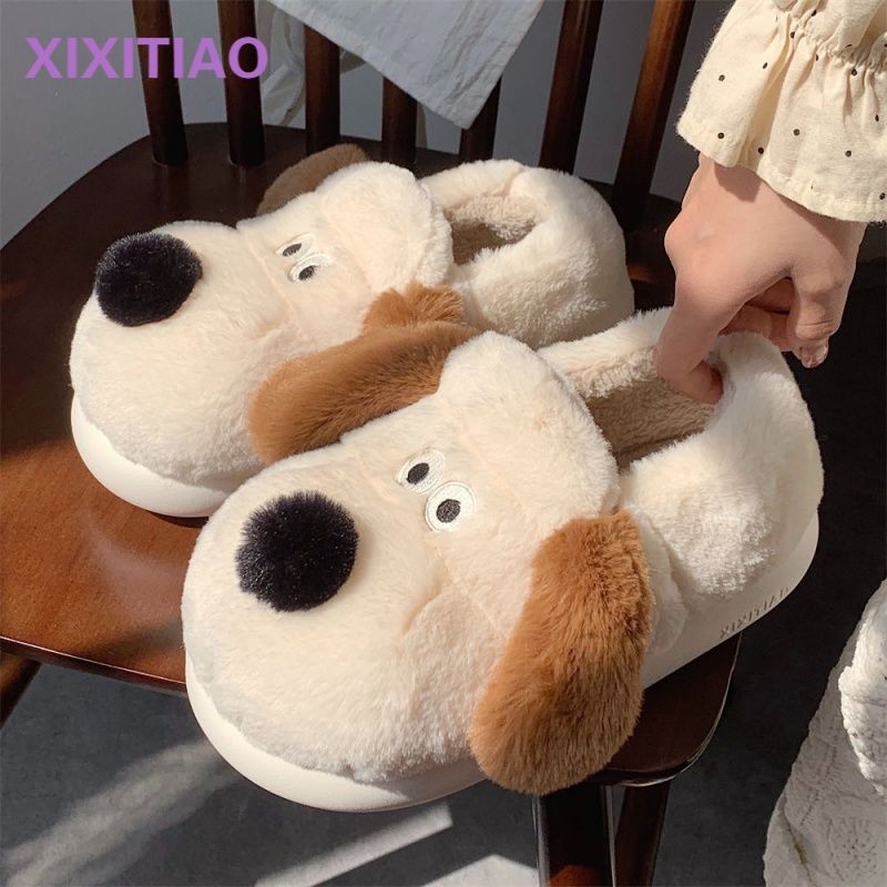 Size36-45 Hug Dog Slippers Gir - Women Shoes Winter reseña y precio