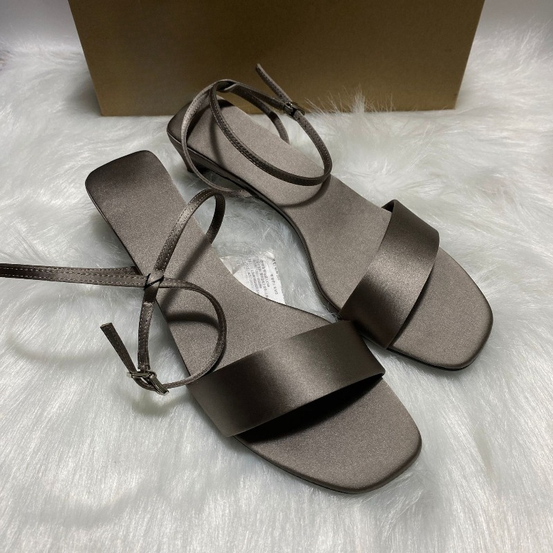 Luxury Satin Ankle Strap Low H - Women Shoes Brands reseña y precio