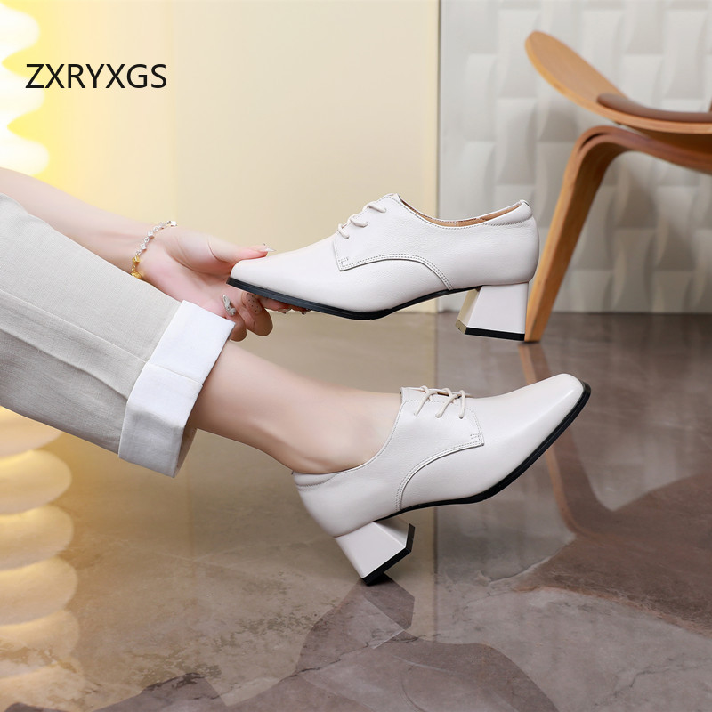 ZXRYXGS 2025  Top Cowhide Lace - Women Shoes Size 4 In Cm reseña y precio