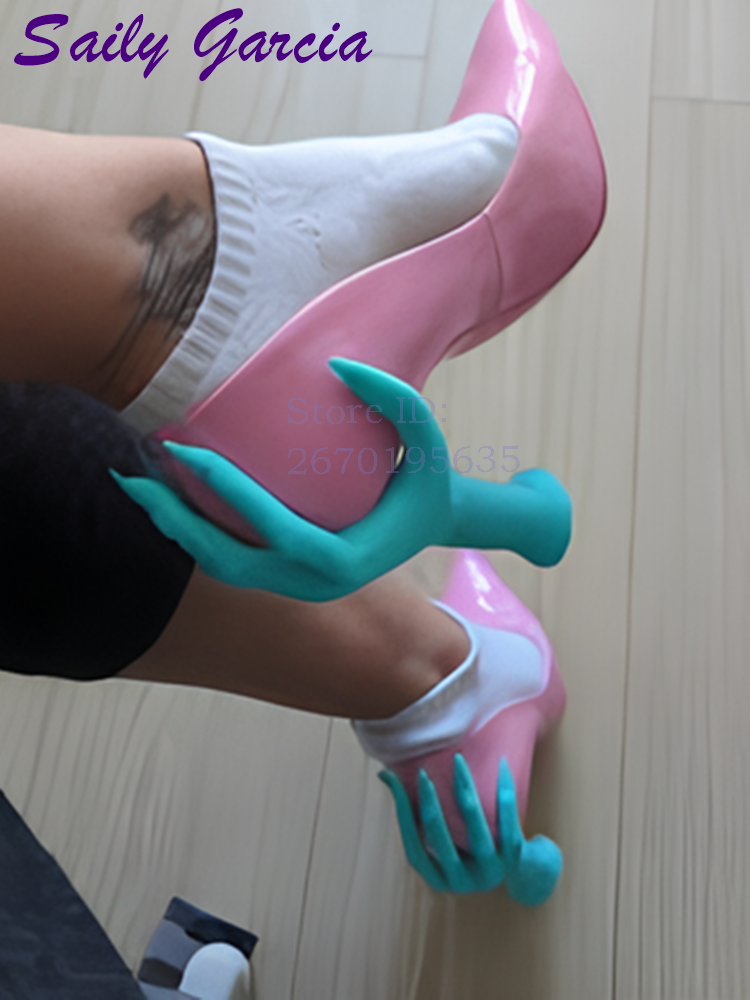 Scary Hand Back Heel Pumps Pin - Women'S Shoes Hands Free reseña y precio