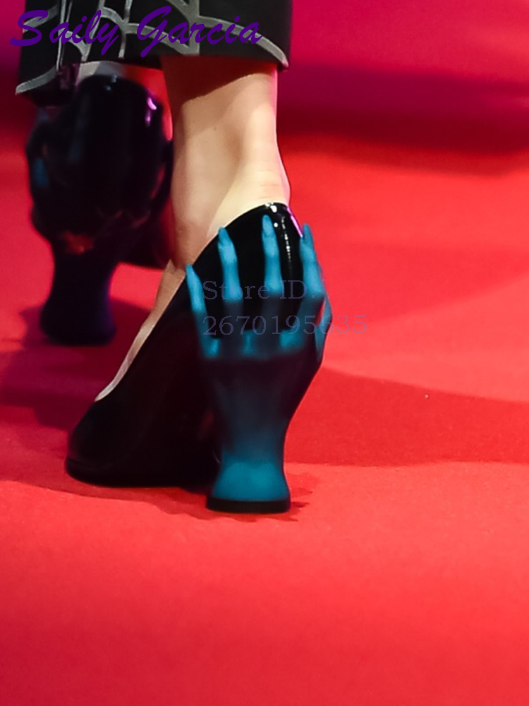 Scary Hand Back Heel Pumps Pin - Women'S Shoes Hands Free reseña y precio