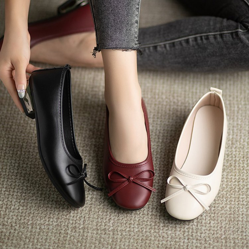 Elegant Bowknot Flat Shoes for - Pointed Toe Flat reseña y precio
