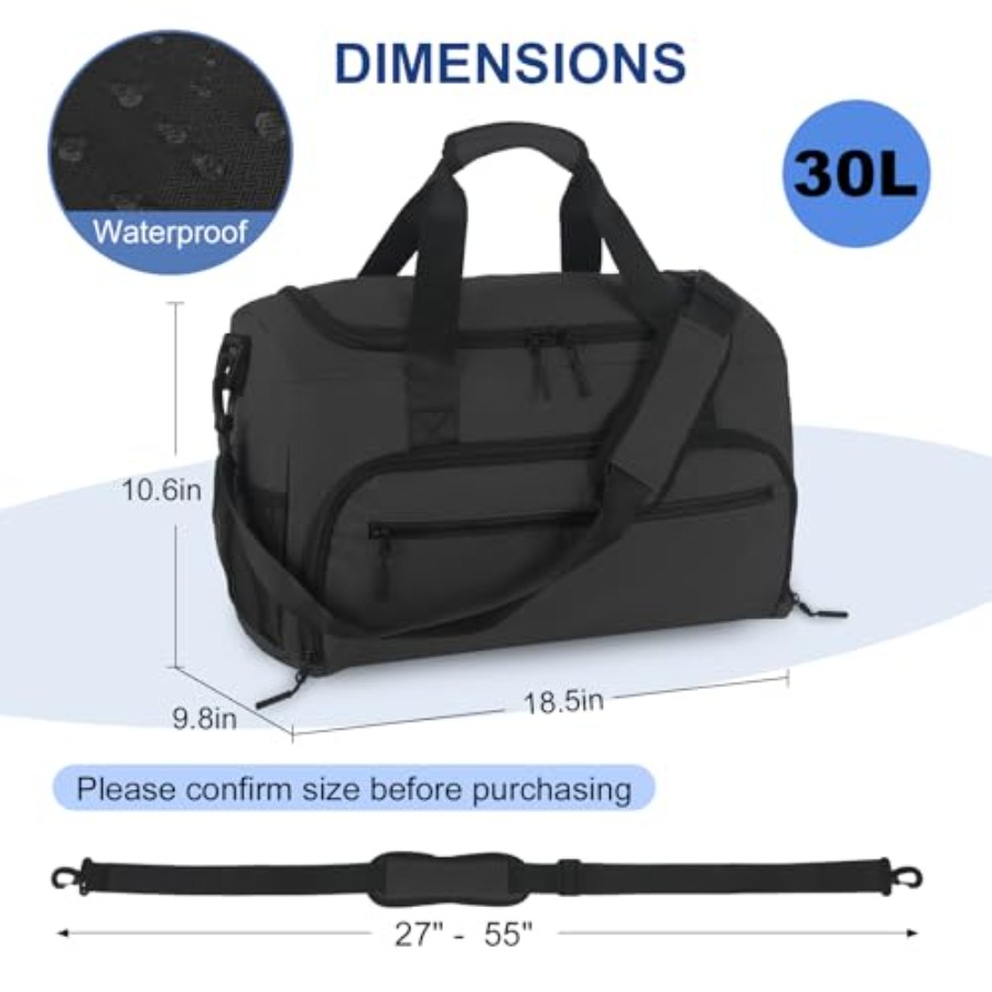 Gym Bag for Men Women, Sports  - Women'S Shoes To Men'S reseña y precio