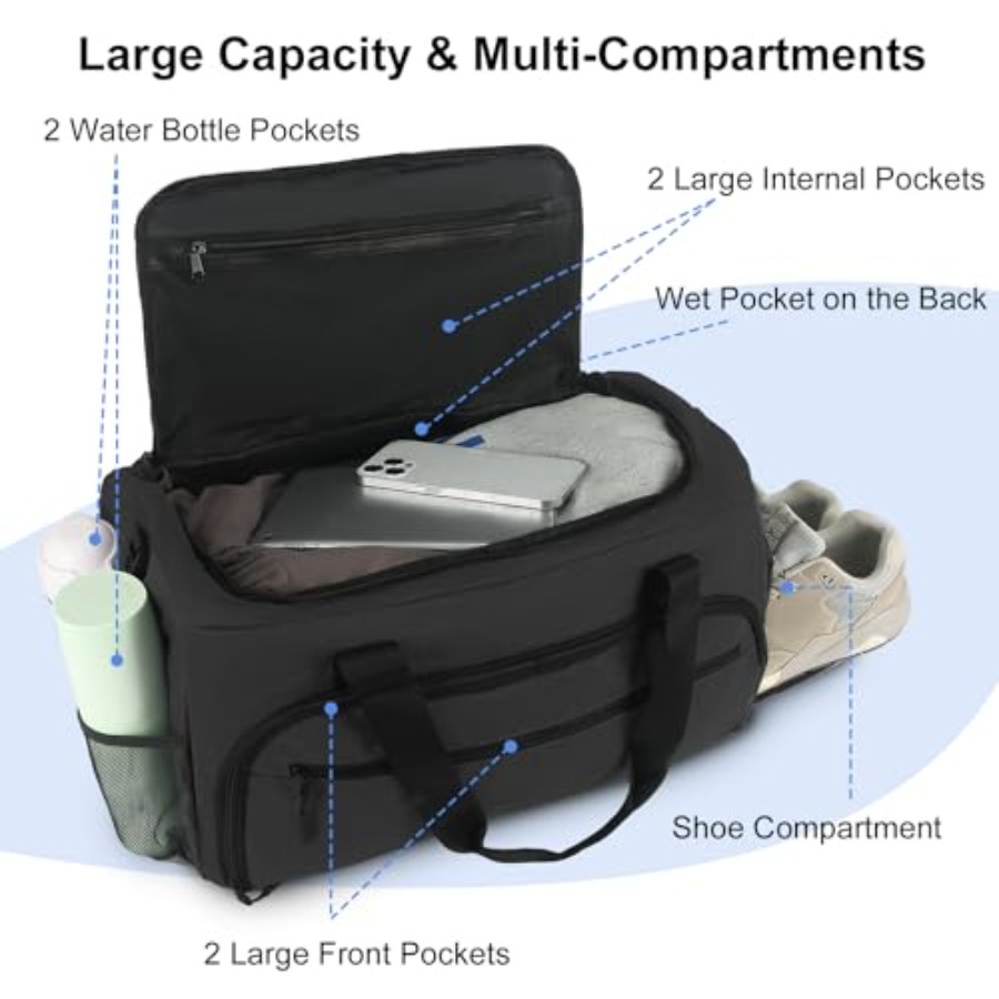 Gym Bag for Men Women, Sports  - Women'S Shoes To Men'S reseña y precio