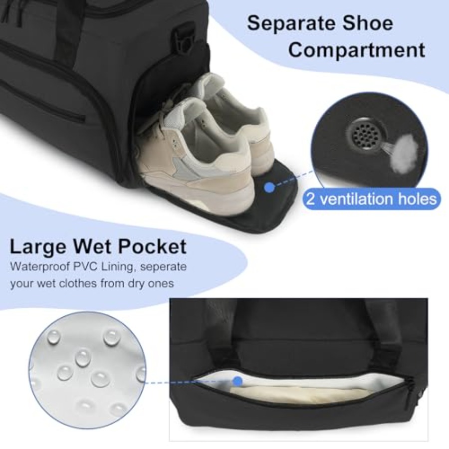 Gym Bag for Men Women, Sports  - Women'S Shoes To Men'S reseña y precio