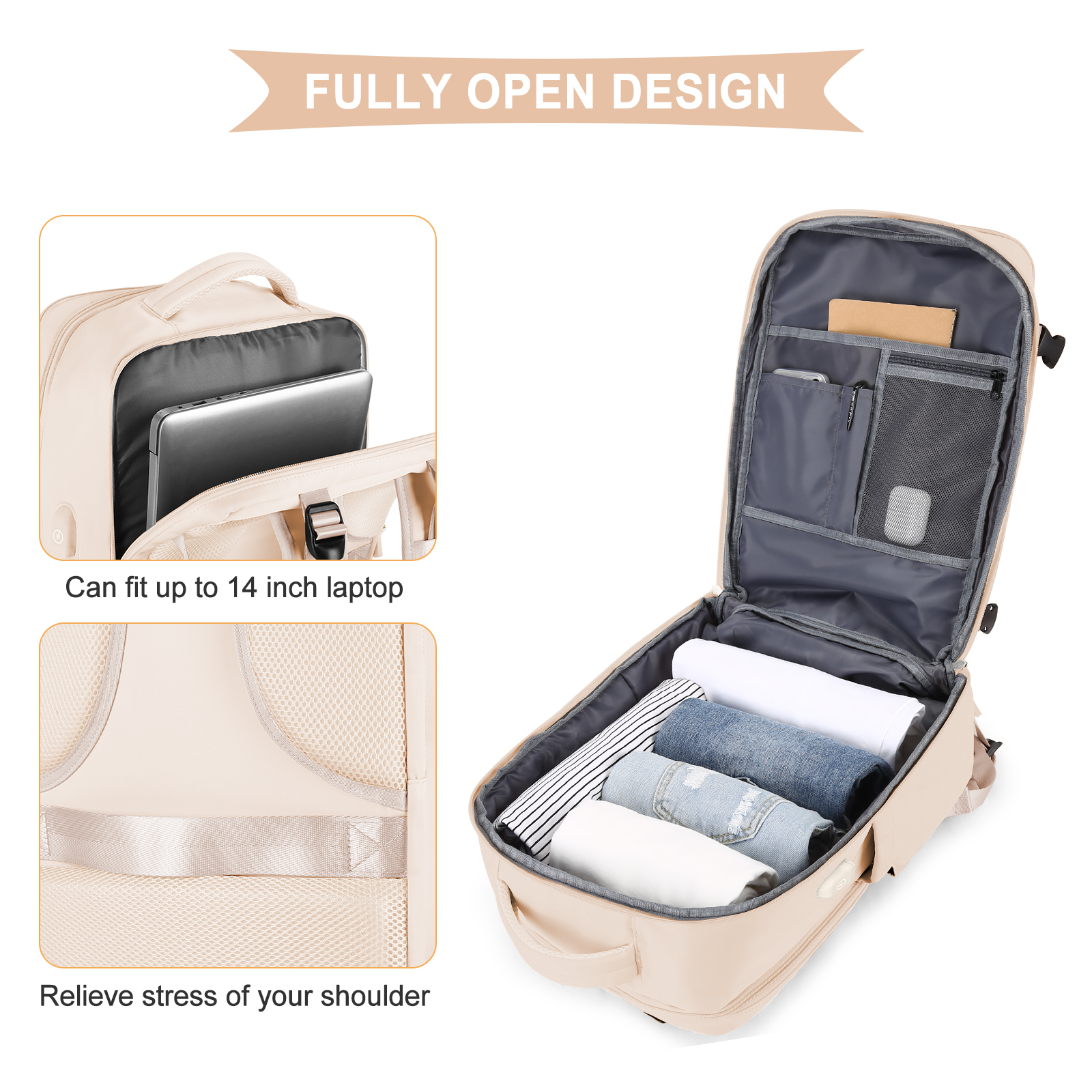 Large Travel Backpack for Men  - Women'S Shoes To Men'S reseña y precio