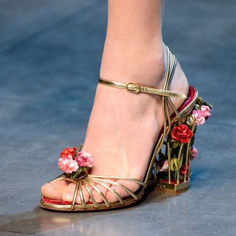 Luxury Bird Cage Women Sandals - Strappy Heeled Sandals reseña y precio