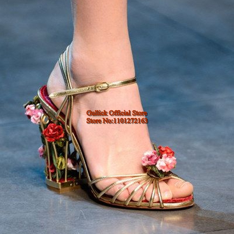 Luxury Bird Cage Women Sandals - Strappy Heeled Sandals reseña y precio