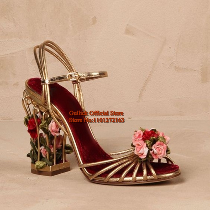 Luxury Bird Cage Women Sandals - Strappy Heeled Sandals reseña y precio