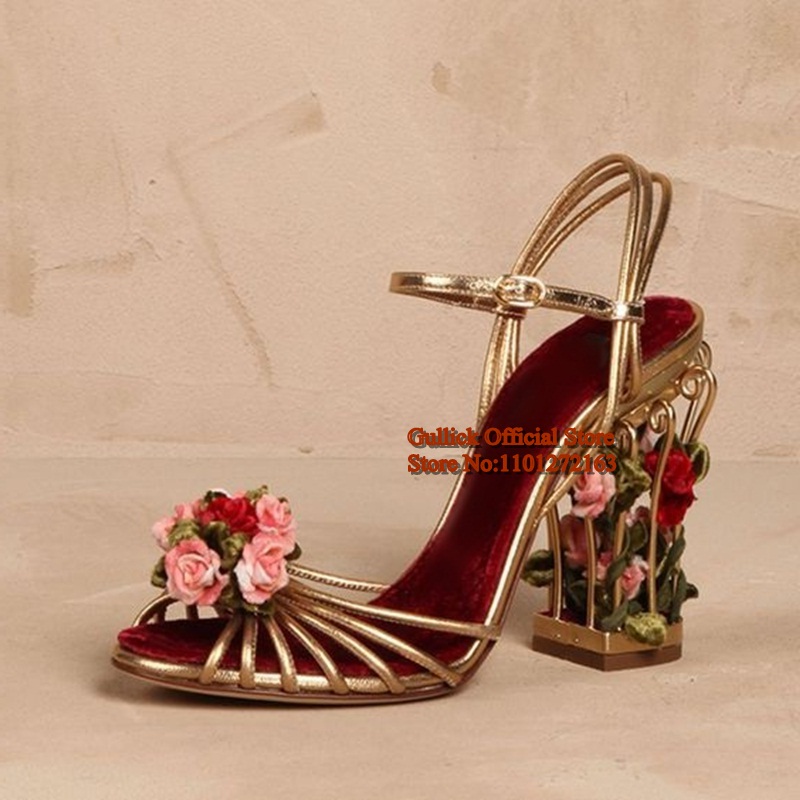 Luxury Bird Cage Women Sandals - Strappy Heeled Sandals reseña y precio