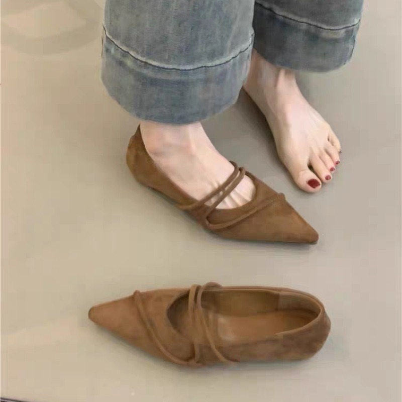 Retro Flat Ballet Dance Single - Pointed Toe Flat reseña y precio