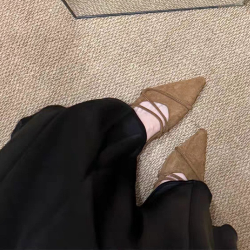 Retro Flat Ballet Dance Single - Pointed Toe Flat reseña y precio