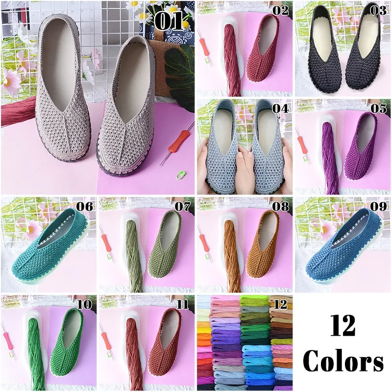 Handwoven DIY Shoes Crocheted  - Women'S Shoes Hands Free reseña y precio