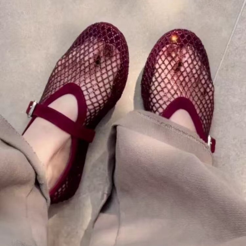 Hollow Rhinestone Baotou Sanda - Women'S Shoes Large reseña y precio