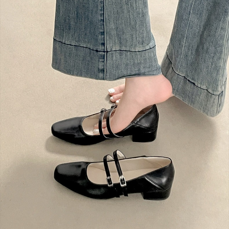 Square Toe Low Heel Women Silv - Women'S Shoes Large reseña y precio