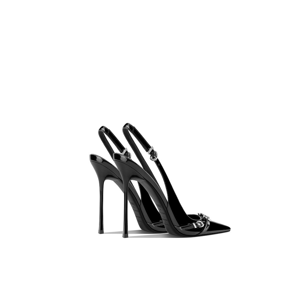 Fashionable Black Pointed Toe  - Strappy Heeled Sandals reseña y precio