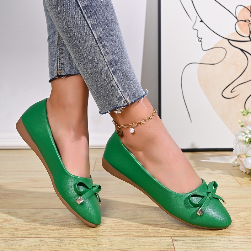 Bow Shallow Mouth Soft Sole Co - Women Shoes Casual reseña y precio