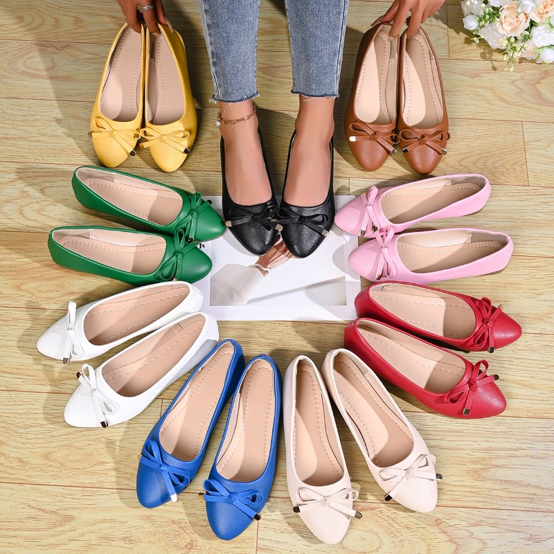 Bow Shallow Mouth Soft Sole Co - Women Shoes Casual reseña y precio