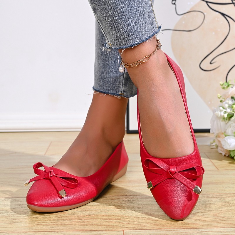 Bow Shallow Mouth Soft Sole Co - Women Shoes Casual reseña y precio
