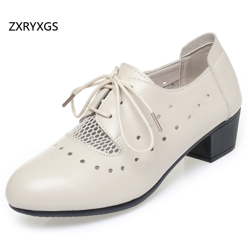 ZXRYXG 2025 Spring Summer Genu - Women Shoes Size 4 In Cm reseña y precio
