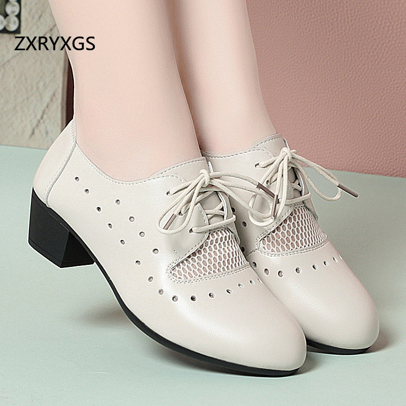 ZXRYXG 2025 Spring Summer Genu - Women Shoes Size 4 In Cm reseña y precio