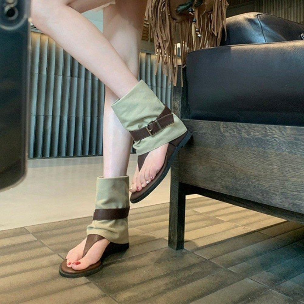 Vintage Color Block Toe Ring S - Women Shoes Boots reseña y precio