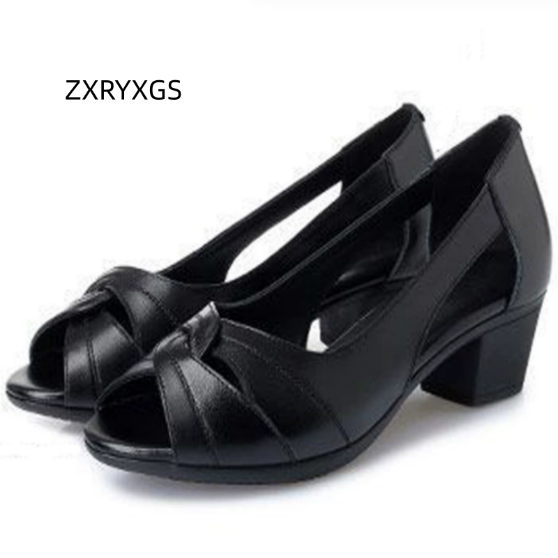 ZXRYXGS 2026 Summer Genuine Le - Women Shoes Size 4 In Cm reseña y precio