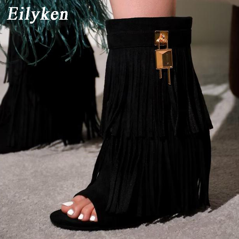 Eilyken Designer Fringe Wedges - Women Shoes Boots reseña y precio